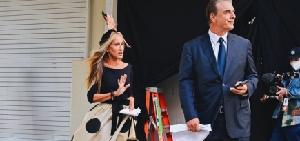 В Сети появились фото Сары Джессики Паркер и Криса Нота на съемках продолжения «Секса в большом городе»