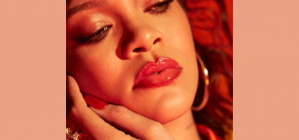 Рианна показала, как сделать макияж в персиковых тонах