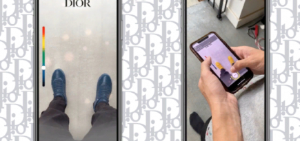 Dior выпустил линзу в Snapchat для продвижения кроссовок