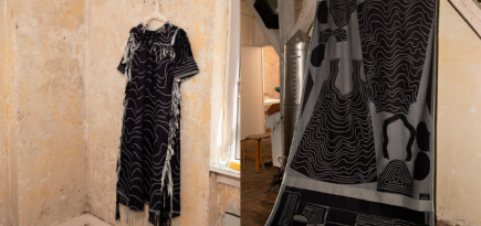 Ganni показал инновационные ткани из мицелия и старой хлопчатобумажной одежды