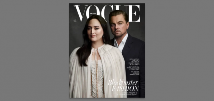 Леонардо Ди Каприо появился на обложке Vogue вместе с партнершей по фильму «Убийцы цветочной луны»