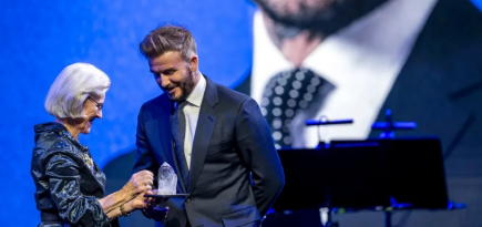 Дэвид Бекхэм получил награду Crystal Awards за сохранение прав детей