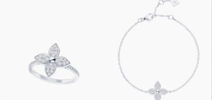 Louis Vuitton добавил в коллекцию Star Blossom украшения из белого золота с бриллиантами