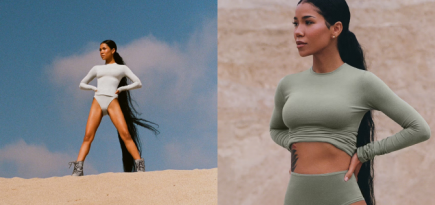 Американская певица Jhené Aiko снялась в новой кампании Skims