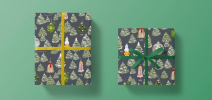 O Paper Paper представил новогоднюю коллекцию упаковочной бумаги с новым принтом