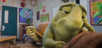 Адам Сэндлер в роли ящерицы в тизере мультфильма «Лео»