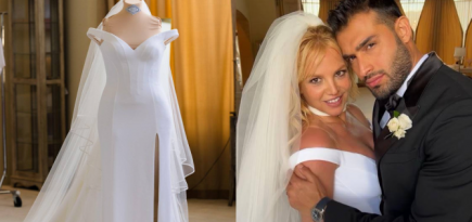 Бритни Спирс вышла замуж за Сэма Асгари в платье авторства Донателлы Версаче