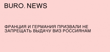 Франция и Германия призвали не запрещать выдачу виз россиянам