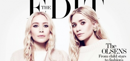 Мэри-Кейт и Эшли Олсен в съемке для The Edit