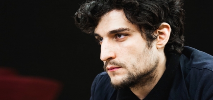 Луи Гаррель на премьере фильма \"Ревность\" в кинотеатре \"Пионер\"