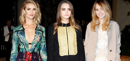 Гости показа Burberry Prorsum в Лос-Анджелесе