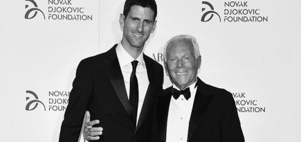 Благотворительный ужин Новака Джоковича и Джорджо Армани в Милане