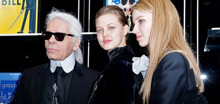Открытие выставки в бутике Karl Lagerfeld в Париже