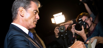 Пирс Броснан на премьере фильма \"Человек ноября\" в Barvikha Concert Hall