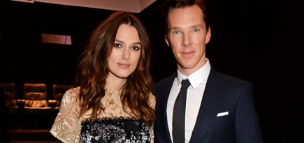 Кира Найтли и Бенедикт Камбербэтч на пресс-конференции в Лондоне