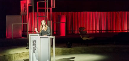 Ливия Ферт и Ханна Джонс на Copenhagen Fashion Summit