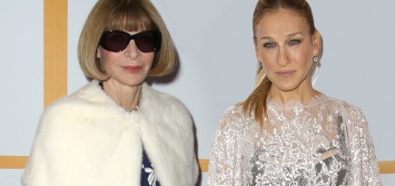 Анна Винтур и Сара Джессика Паркер на премьере спектакля на Бродвее