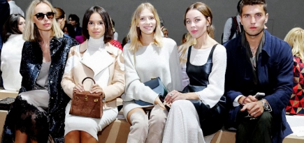 Гости показа Chloé, весна-лето 2015