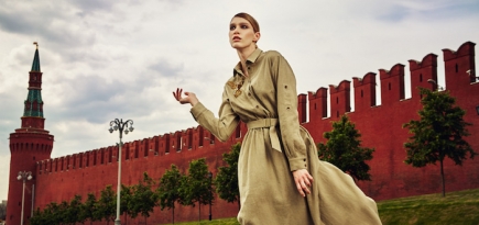 Красная Москва: первая фэшн-съемка в Кремле
