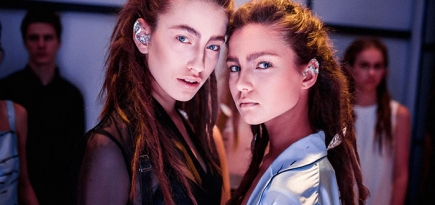 Backstage показа A La Russe, весна-лето 2015