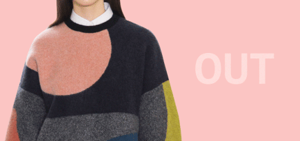 In/Out: color blocking VS вещи-коллажи