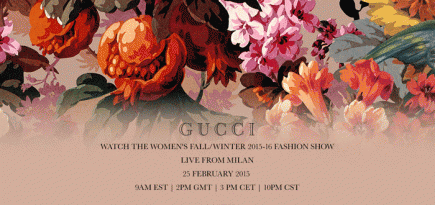 Прямая трансляция показа Gucci, осень-зима 2015