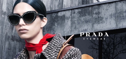 Рекламная кампания очков Prada