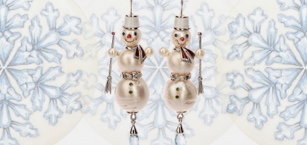 Объект желания: серьги-снеговики Très Russe