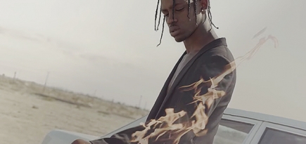 Рэпер Трэвис Скотт в рекламной кампании Saint Laurent