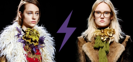 Голосование: цветок Dries van Noten VS Gucci