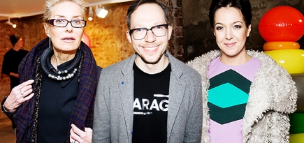 Гости открытия pop-up-галереи MMOMA