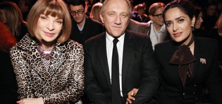 Гости показа Saint Laurent, осень-зима 2015