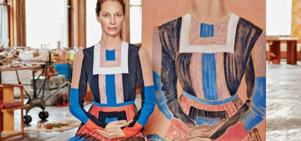 Портрет маслом: топ-модели в апрельском номере Harper's Bazaar US