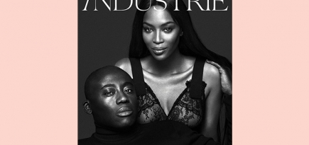 Наоми Кэмпбелл и Эдвард Эннинфул на обложке Industrie
