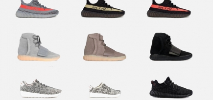 Канье Уэст создал онлайн-архив со всеми моделями кроссовок Yeezy 