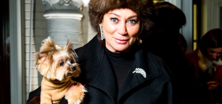 Алла Вербер на презентации проекта The Dog Walk в бутике Ralph Lauren