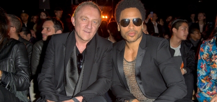 Гости на мужском показе Saint Laurent в Париже