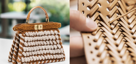 Fendi представил новую капсулу сумок Peekaboo с плетением из овчины