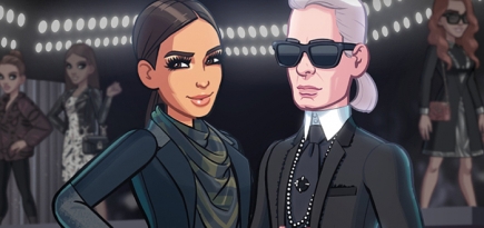 Карл Лагерфельд появится в приложении Ким Кардашьян