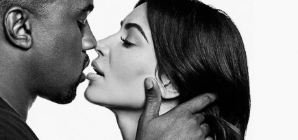 Ким Кардашьян и Канье Уэст в объективе Карла Лагерфельда