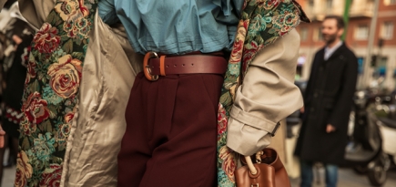 Гобелен и tie-dye: что носят на Неделе моды в Милане