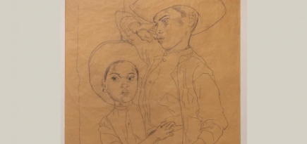 Рисунок «Два мексиканца» Леонара Фужиты выставят в Пушкинском музее