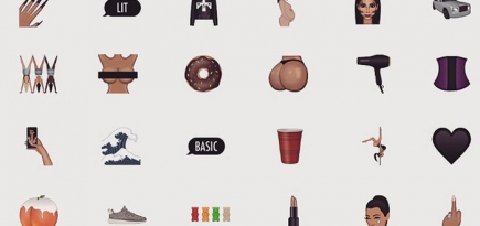 Эмодзи от Ким Кардашьян