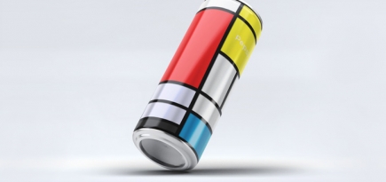 Банку Pepsi оформили в стиле Мондриана