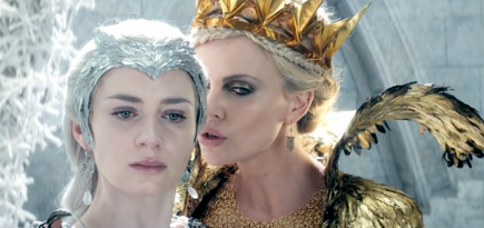 Шарлиз Терон и Эмили Блант воюют друг с другом в трейлере \"Белоснежки и Охотника - 2\"