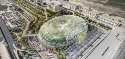 В новом терминале сингапурского аэропорта \"Чанги\" появится водопад