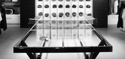 Стеклянный стол TravisMathew для пинг-понга