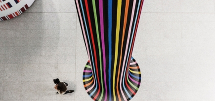 Инсталляция Missoni в аэропорту Милана