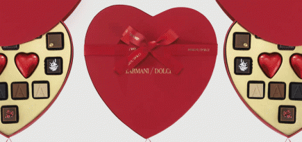 Коллекция шоколада Armani ко Дню святого Валентина