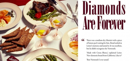 Дизайнеры воссоздали блюда из книг о Джеймсе Бонде